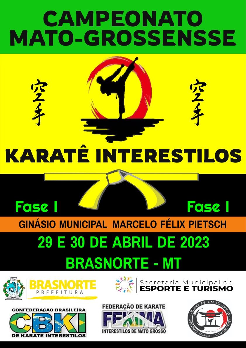 Campeonato Matogrossense de Karatê Interestilos fase 1