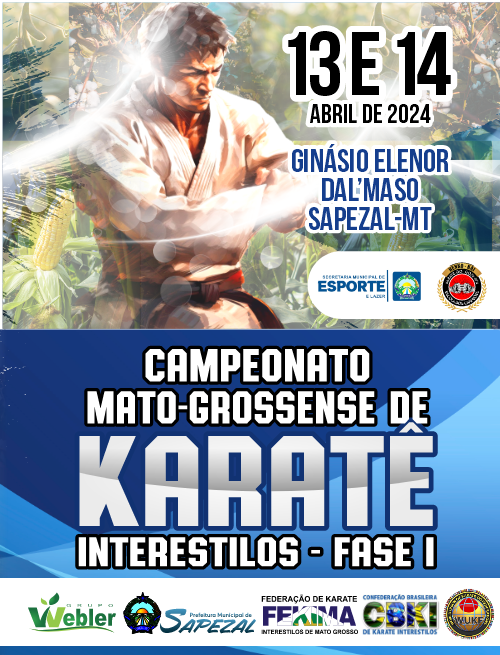 Campeonato Matogrossense de Karatê Interestilos fase 1