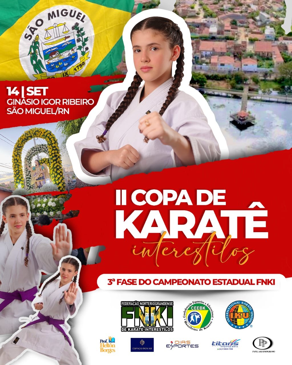 II Copa de Karatê Interestilos de São Miguel/RN - 3ª fase do Campeonato Estadual FNKI